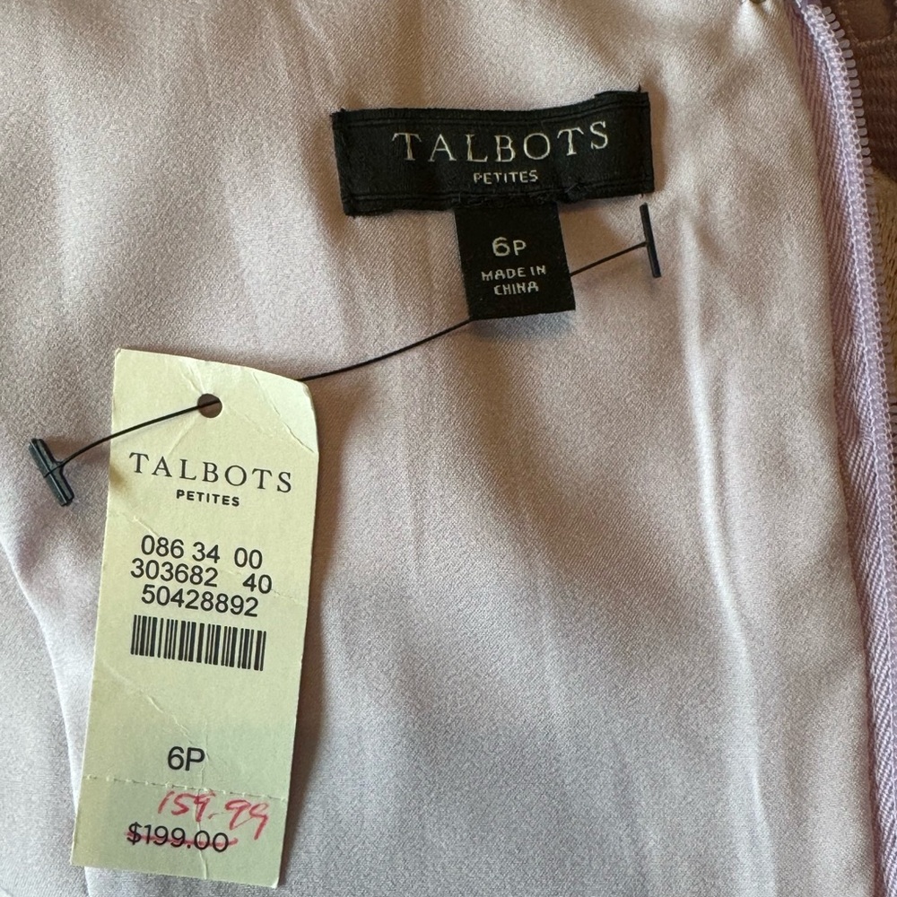 🌟HP🌟 Talbots Lavender Lace Dress - Picture 3 of 4